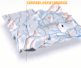 3d view of San Pablo de Ayaranga