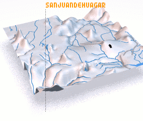 3d view of San Juan de Huagar