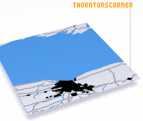 3d view of Thorntons Corner