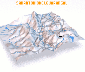 3d view of San Antonio del Guarangal