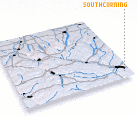 3d view of South Corning