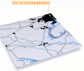 3d view of Rock Creek Gardens