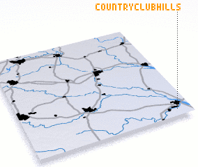 3d view of Country Club Hills