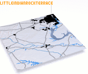 3d view of Little Indian Rock Terrace