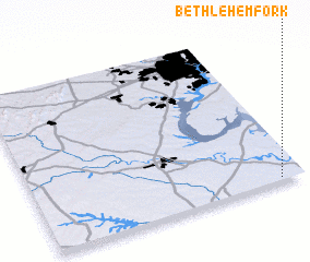 3d view of Bethlehem Fork