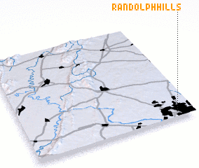 3d view of Randolph Hills