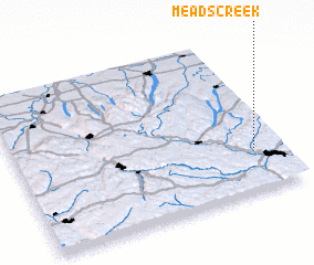 3d view of Meads Creek