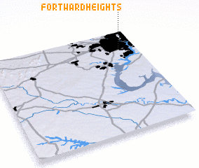 3d view of Fort Ward Heights