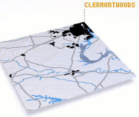 3d view of Clermont Woods