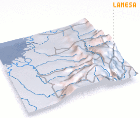 3d view of La Mesa