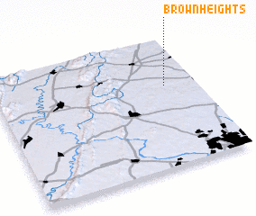 3d view of Brown Heights