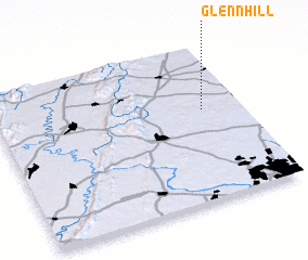 3d view of Glenn Hill