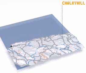 3d view of Chalky Hill