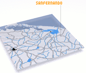 3d view of San Fernando