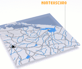 3d view of Monte Oscuro