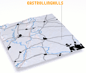 3d view of East Rolling Hills