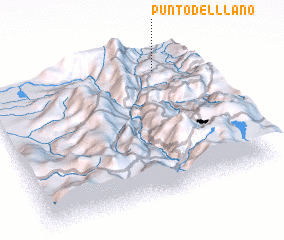 3d view of Punto del Llano