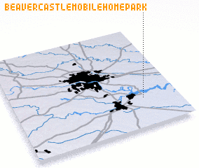 3d view of Beaver Castle Mobile Home Park