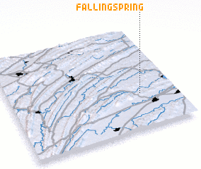 3d view of Falling Spring