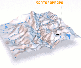 3d view of Santa Bárbara