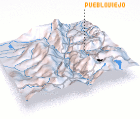 3d view of Pueblo Viejo