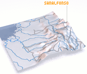 3d view of San Alfonso