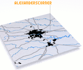 3d view of Alexanders Corner