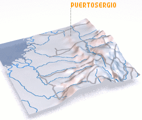 3d view of Puerto Sergio