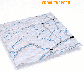 3d view of Crooked Creek