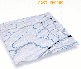 3d view of Castle Rocks