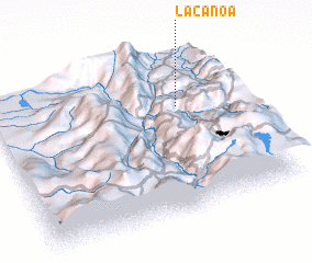 3d view of La Canoa