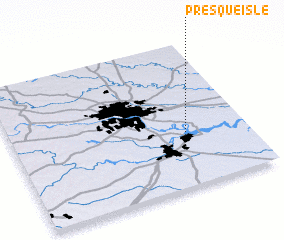 3d view of Presque Isle