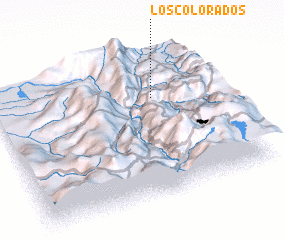 3d view of Los Colorados