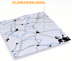 3d view of Islands of Balmoral