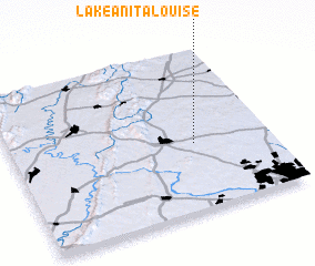 3d view of Lake Anita Louise