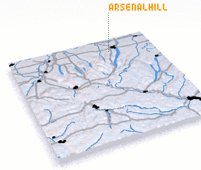 3d view of Arsenal Hill