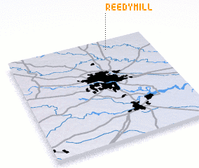 3d view of Reedy Mill