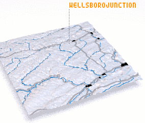 3d view of Wellsboro Junction