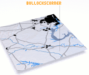 3d view of Bullocks Corner