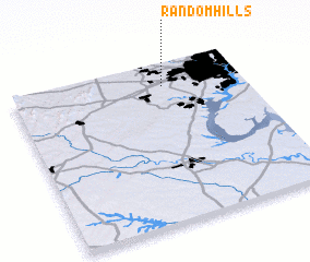 3d view of Random Hills