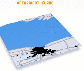 3d view of Ontario on the Lake