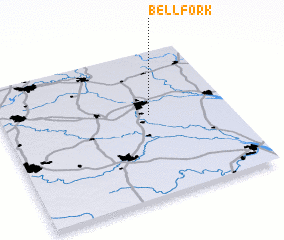 3d view of Bell Fork