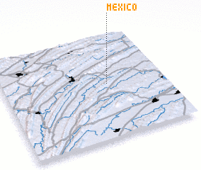 3d view of Mexico