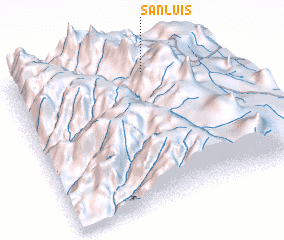 3d view of San Luis