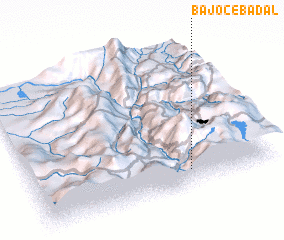 3d view of Bajo Cebadal