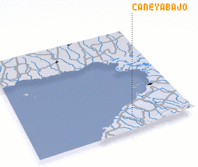 3d view of Caney Abajo