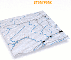 3d view of Stony Fork