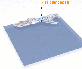 3d view of Milk River Bath