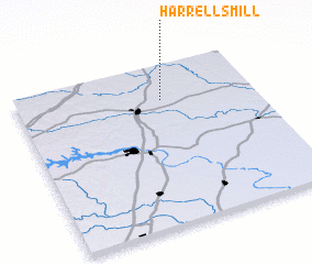 3d view of Harrells Mill