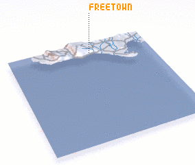 3d view of Free Town